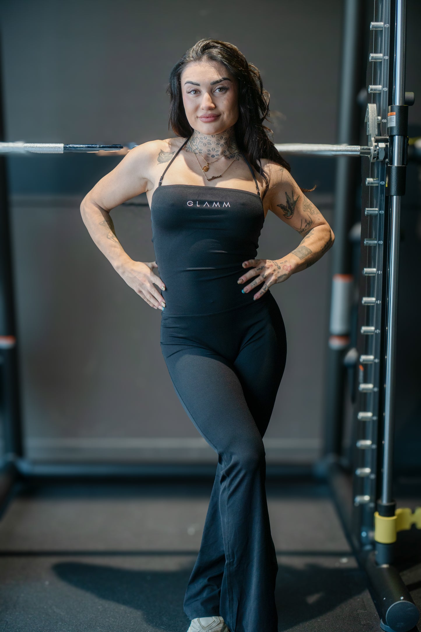 NUDE JUMPSUIT - BLACK