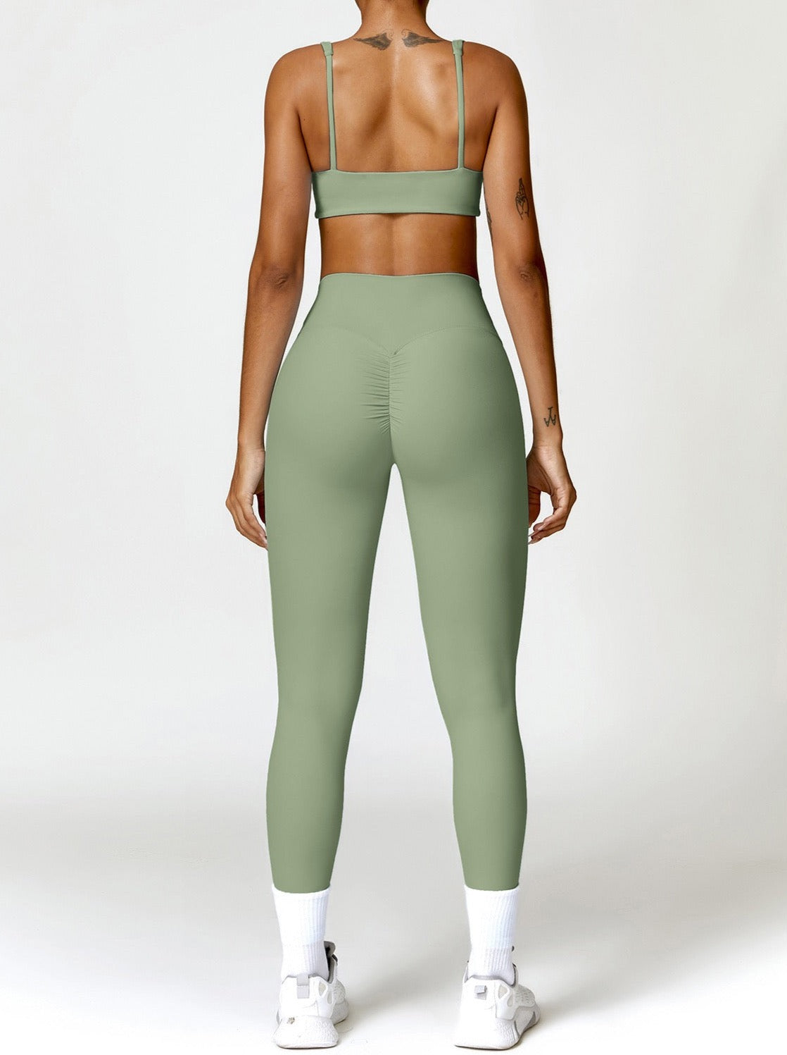 PEACH BRA - GREEN